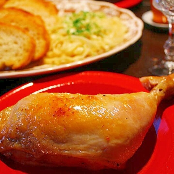 塩鶏レッグのローストチキン クリスマス レシピ 作り方 By きばな 楽天レシピ 塩鶏レッグのローストチキン クリスマス レシピ 作り方 By きばな 楽天レシピ
